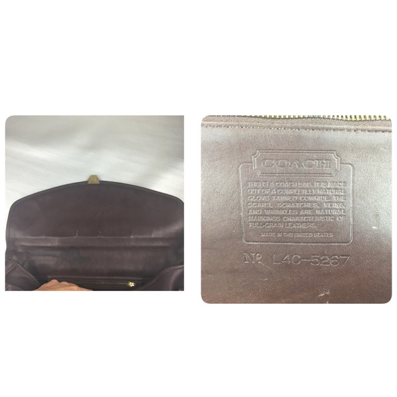 Vintage Coach Morgan briefcase in Mahogany - Picture 8 of 9
